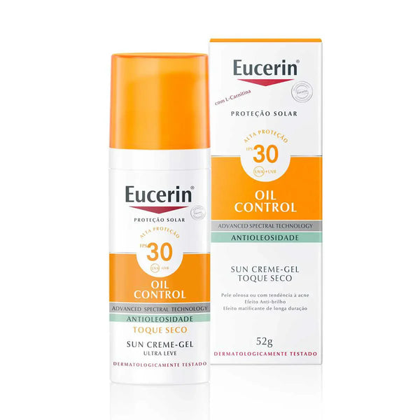 Protetor Solar Facial Eucerin Oil Control Creme-Gel Antioleosidade FPS 30 50ml