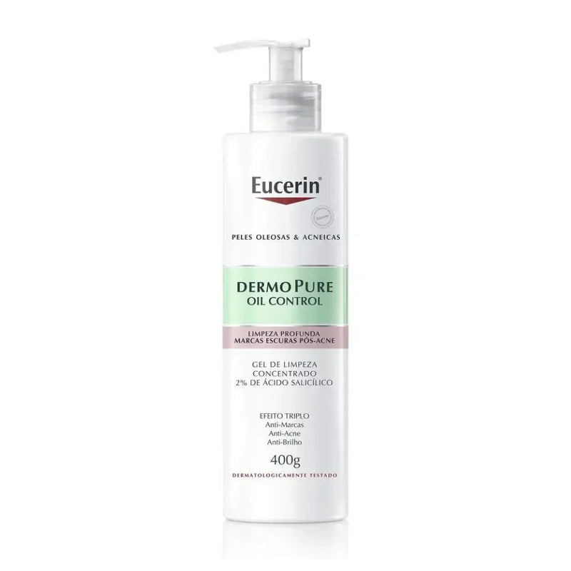 GEL DE LIMPEZA CONCENTRADO EUCERIN DERMO PURE OIL CONTROL 400G