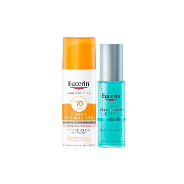 Kit eucerin - protetor solar facial matte fps 70 clara e gel facial hidratante 30